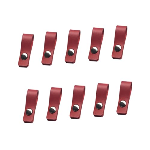 CONGARTENO 10 Stück Pack Mikrofasern PU Leder Kabelhalter für Kabelmanagement Ohrhörer Kabel Organizer Weinrot Tragbar Kompakt und Leicht für Arbeit und Reisen CONGARTENO 10 Stück Pack Mikrofasern PU Leder Kabelhalter für Kabelmanagement Ohrhörer Kabel Organizer Weinrot Tragbar Kompakt und Leicht für Arbeit und Reisen von CONGARTENO