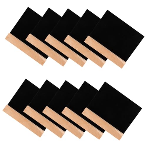 CONGARTENO 10 Stück Teiliges Doppelseitiges Kreidetafel Holzständer Kleine Beschreibbare Tafeln aus Dichteplatte Wiederverwendbar Tragbar für Wand und Tür zum Basteln und Dekorieren von CONGARTENO