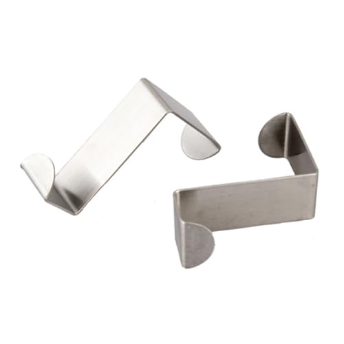 CONGARTENO 10 Stück Teiliges Edelstahl Türhaken Rostfrei Platzsparend für Garderobe Schlüssel Handtücher Einfache Montage ohne Bohren Vielseitig für Bad Küche Büro Tür Rückseite von CONGARTENO
