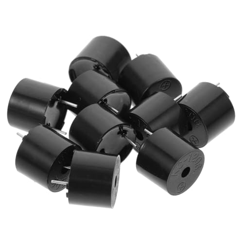 CONGARTENO 10 Stück Teiliges Piezo Buzzer Elektromagnetischer Summer Kompakt Klarer Lauter Alarmton Energiesparend Geeignet für Elektronische Warnsysteme und Wecker von CONGARTENO