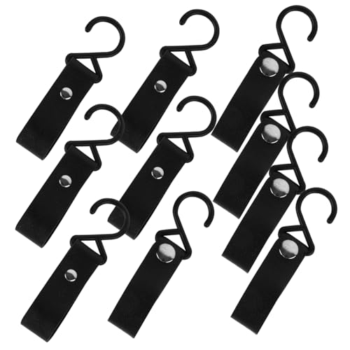 CONGARTENO 10 Stück Teiliges Pu beschichtetes Camping Zelthaken Langlebige Vielseitige Aufhängehaken für Kochgeschirr Töpfe Pfannen Tragbar Geeignet für Outdoor Camping Wandern Reisen von CONGARTENO
