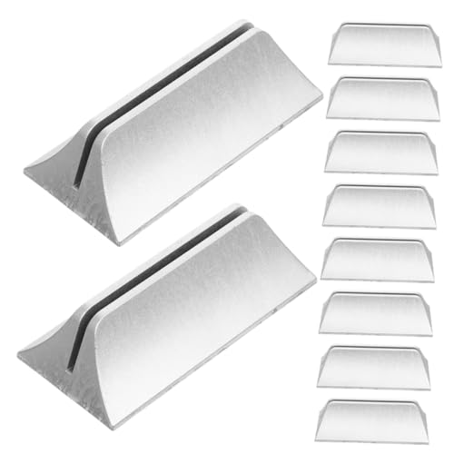 CONGARTENO 10 Stück Teiliges Schreibtisch Trennwand Klemmen aus Kunststoff Verstellbare Büro Bildschirm Halter Stabile Glas Befestigung für Tischplatten rutschfeste Tischteiler Clips für von CONGARTENO