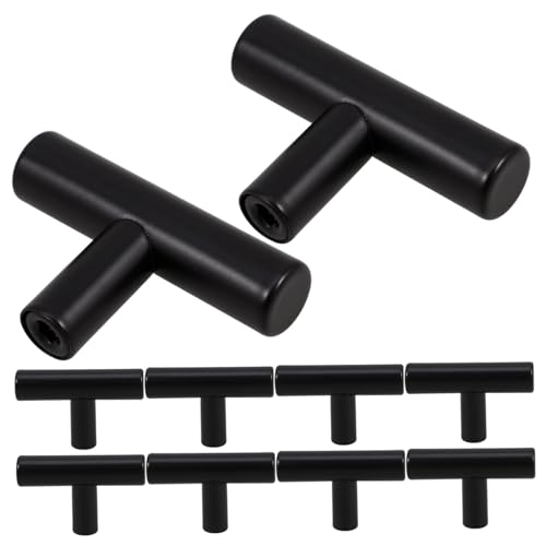 CONGARTENO 10 Stück Teiliges Schwarze Schrankknöpfe aus Edelstahl Hohl und Langlebig Einfache Montage Geeignet für Kommoden Küchenschränke und Badezimmermöbel Metallgriffe mit Angenehmem CONGARTENO 10 Stück Teiliges Schwarze Schrankknöpfe aus Edelstahl Hohl und Langlebig Einfache Montage Geeignet für Kommoden Küchenschränke und Badezimmermöbel Metallgriffe mit Angenehmem von CONGARTENO