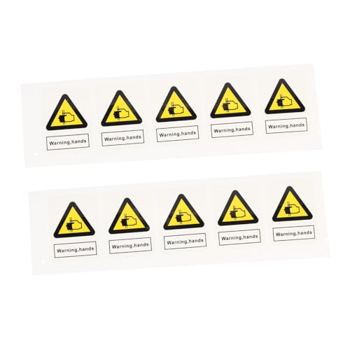 CONGARTENO 10 Stück Teiliges Sicherheitswarnaufkleber Maschinen Warnschild Stark Haftend Langlebig für Geräte und Maschinen Schutz Hinweisaufkleber Caution Decal Safety Warning Sign Sticker CONGARTENO 10 Stück Teiliges Sicherheitswarnaufkleber Maschinen Warnschild Stark Haftend Langlebig für Geräte und Maschinen Schutz Hinweisaufkleber Caution Decal Safety Warning Sign Sticker von CONGARTENO