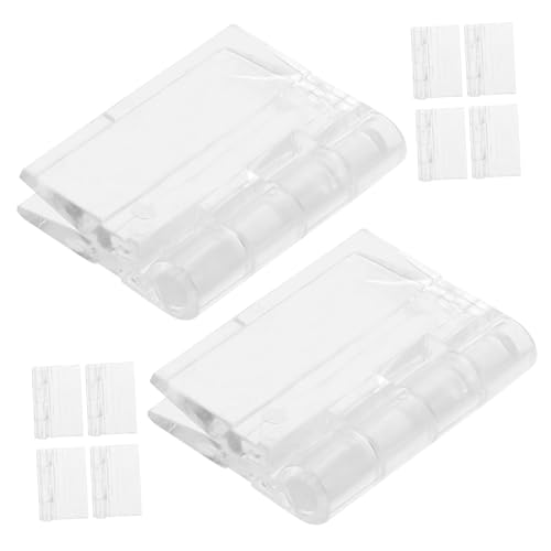 CONGARTENO 10 Stück Teiliges Transparente Acryl Faltscharnier Faltbare Scharniere für Schranktüren und Schubladen Robuste Langlebige Klappbeschläge für Möbel und DIY Projekte CONGARTENO 10 Stück Teiliges Transparente Acryl Faltscharnier Faltbare Scharniere für Schranktüren und Schubladen Robuste Langlebige Klappbeschläge für Möbel und DIY Projekte von CONGARTENO