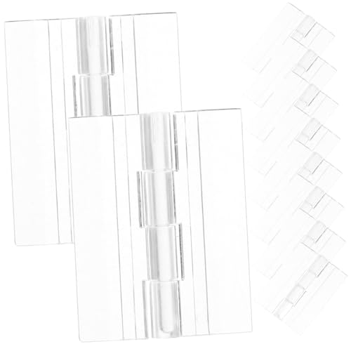 CONGARTENO 10 Stück Teiliges Transparente Acrylscharniere Klappscharnier Faltbar Robust für Schranktüren und Kleine Boxen Langlebig und Vielseitig Einsetzbar CONGARTENO 10 Stück Teiliges Transparente Acrylscharniere Klappscharnier Faltbar Robust für Schranktüren und Kleine Boxen Langlebig und Vielseitig Einsetzbar von CONGARTENO