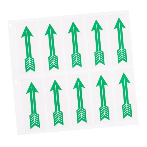 CONGARTENO 10 Stück Teiliges Warnaufkleber Richtungssymbol aufkleber zum Markieren von Flussrichtung und Selbstklebend Praktisch für Rohrleitungen Warnhinweis und Orientierung Vielseitig von CONGARTENO