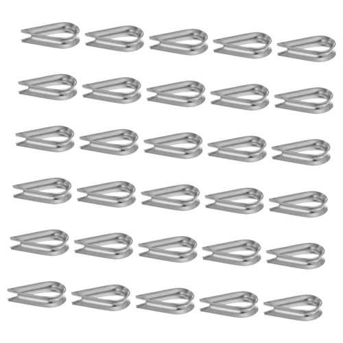 CONGARTENO 100 Stück Edelstahl Drahtseilkauschen Korrosionsbeständige Seil Schutzringe für Drahtseil Robuste Kausche für Bergung Rigging und Outdoor Einsatz Marinegeeignet CONGARTENO 100 Stück Edelstahl Drahtseilkauschen Korrosionsbeständige Seil Schutzringe für Drahtseil Robuste Kausche für Bergung Rigging und Outdoor Einsatz Marinegeeignet von CONGARTENO