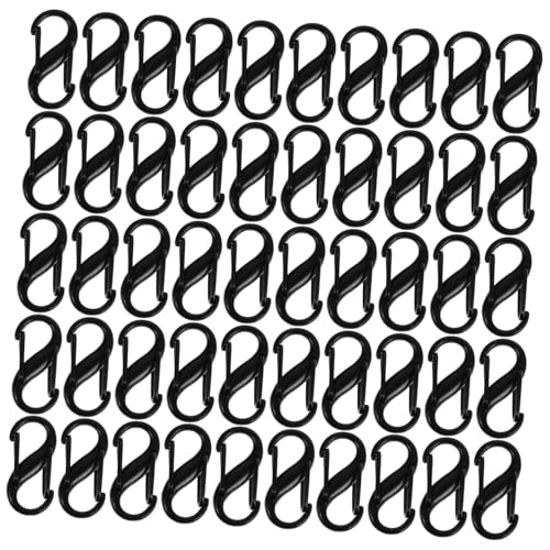 CONGARTENO 100 Stück S förmige Doppelöffnung Schmuckverschlüsse aus Schwarzem Zinklegierungs elektrophorese finish Karabinerhaken Clip für Halsketten und Armbänder zum Selbermachen CONGARTENO 100 Stück S förmige Doppelöffnung Schmuckverschlüsse aus Schwarzem Zinklegierungs elektrophorese finish Karabinerhaken Clip für Halsketten und Armbänder zum Selbermachen von CONGARTENO