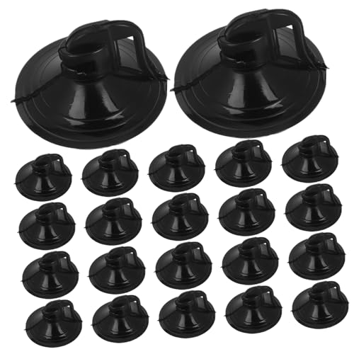 CONGARTENO 100 Stück Transparente Glas Pilz Saugnäpfe Starke Haftung Einfache Montage Vielseitig für Auto Fenster Sonnenschutz Küche Bad Büro Saugnapf von CONGARTENO