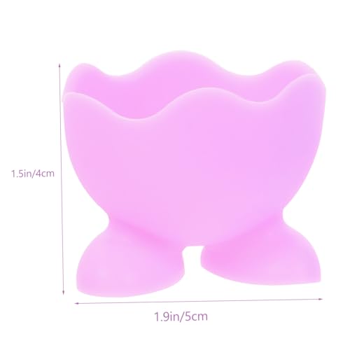 CONGARTENO 12 Stück Teiliges Silikon Eierbecher mit Stabilen Füßen Hitzebeständig und Spülmaschinengeeignet für Gekochte Eier und Frühstück Vielseitig Einsetzbar für Haushalt Zufällige Farbe von CONGARTENO