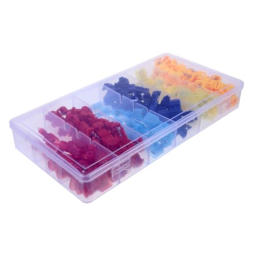 CONGARTENO 120 Stück Teiliges Quick Splice T tap Kabelverbinder aus Robustem Kunststoff Schnelle Steckklemmen für Fahrzeug Industrieanwendungen Inklusive Sicherer Schnelltrennstecker für CONGARTENO 120 Stück Teiliges Quick Splice T tap Kabelverbinder aus Robustem Kunststoff Schnelle Steckklemmen für Fahrzeug Industrieanwendungen Inklusive Sicherer Schnelltrennstecker für von CONGARTENO