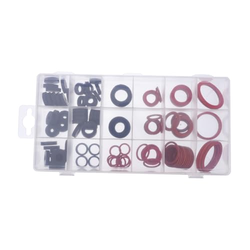 CONGARTENO 141 Stück Teiliges Gummidichtungs mit Hitzebeständigen O Ringen Vielseitiges Dichtungssortiment für Wasserhahn und Sanitäranschlüsse Inklusive Organisierter Aufbewahrungsbox UV CONGARTENO 141 Stück Teiliges Gummidichtungs mit Hitzebeständigen O Ringen Vielseitiges Dichtungssortiment für Wasserhahn und Sanitäranschlüsse Inklusive Organisierter Aufbewahrungsbox UV von CONGARTENO