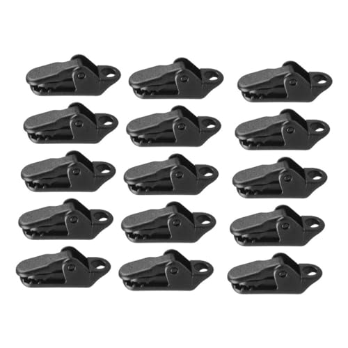 CONGARTENO 15 Stück Teiliges Outdoor Zeltklammern aus Robustem Winddichte Planenclips Seilbefestigung Vielseitige Zeltbefestigung für Camping Picknick und Outdoor Events von CONGARTENO