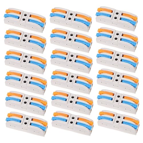 CONGARTENO 18 Stück Teiliges Hebel kabelverbinder Kompakte Wiederverwendbare Elektroanschlussklemmen für Schnelle Lötfreie Drahtverbindungen Geeignet für Werkstatt Möbel Beleuchtung und von CONGARTENO