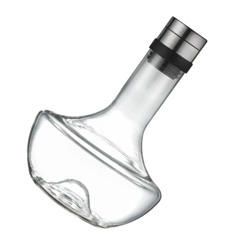 CONGARTENO 1Stück Weindekanter Eleganter Rotwein Spender mit Geschwungener Form für Zuhause Partys und Bars Belüftung für Intensiven Geschmack und Aroma von CONGARTENO