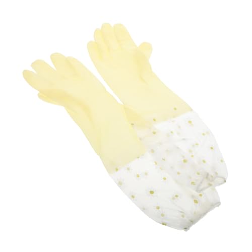 CONGARTENO 2 Paare Lange Wiederverwendbare Gummihandschuhe mit Rutschfester Oberfläche Extra Dicke Küchenhandschuhe für Geschirrspülen Haushalt und Gemüsewaschen Robuste Spülhandschuhe für von CONGARTENO