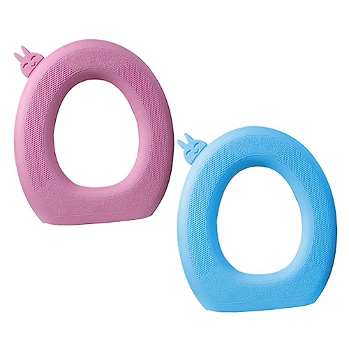 CONGARTENO 2 STÜCK Eva wasserdichte Toilettensitzauflagen Waschbare und Wiederverwendbare Kissen für Toiletten Dicke Schutzmatten für Jahreszeiten und Sicher von CONGARTENO