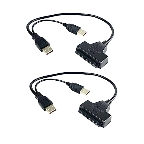 CONGARTENO 2 STÜCK zu USB Adapterkabel Externes Festplattenkabel für Datenübertragung USB Stromversorgung für Laptop Stabil und Langlebig von CONGARTENO
