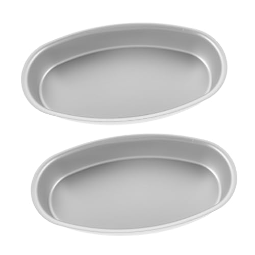 CONGARTENO 2 Stück Aluminium Backformen Set Oval Antihaftbeschichtet Hitzebeständig Langlebig für Käsekuchen Brot und Toast Wiederverwendbar zum Backen zu Hause CONGARTENO 2 Stück Aluminium Backformen Set Oval Antihaftbeschichtet Hitzebeständig Langlebig für Käsekuchen Brot und Toast Wiederverwendbar zum Backen zu Hause von CONGARTENO