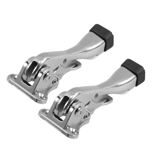 CONGARTENO 2 Stück Automatischer Türstopper Verstellbarer Kickdown Türhalter aus Robustem Zinklegierung Fußbedient für Innenbereiche Geräuschreduzierend Präzise Türpositionierung Semi CONGARTENO 2 Stück Automatischer Türstopper Verstellbarer Kickdown Türhalter aus Robustem Zinklegierung Fußbedient für Innenbereiche Geräuschreduzierend Präzise Türpositionierung Semi von CONGARTENO