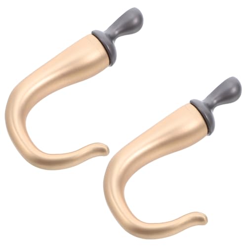 CONGARTENO 2 Stück Chili-förmige Metall-wandhaken aus Langlebiger Zinklegierung Stabile Garderobenhaken für Tür Badezimmer Schlafzimmer Vielseitige Wandaufhängung in Gold von CONGARTENO