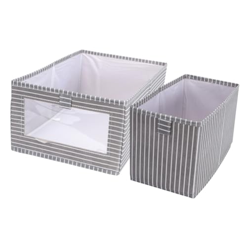 CONGARTENO 2 Stück Faltbare Aufbewahrungsbox aus Leichtem Atmungsaktivem Vliesstoff mit Sichtfenster für Kleiderschrank Schützt vor Feuchtigkeit und Schädlingen Platzsparend Zusammenklappbar CONGARTENO 2 Stück Faltbare Aufbewahrungsbox aus Leichtem Atmungsaktivem Vliesstoff mit Sichtfenster für Kleiderschrank Schützt vor Feuchtigkeit und Schädlingen Platzsparend Zusammenklappbar von CONGARTENO