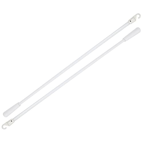 CONGARTENO 2 Stück Fiberglas Vorhangstab Weiß Stabiles Leicht zu Installierendes Ersatzstab für Jalousien mit Vorinstallierten Haken Langlebig und Praktisch für Haushaltsvorhänge CONGARTENO 2 Stück Fiberglas Vorhangstab Weiß Stabiles Leicht zu Installierendes Ersatzstab für Jalousien mit Vorinstallierten Haken Langlebig und Praktisch für Haushaltsvorhänge von CONGARTENO
