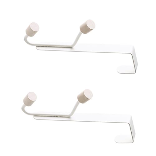CONGARTENO 2 Stück Flexible Metall Türhaken zum Einhängen Robuste Garderobenhaken für Kleidung Mäntel und Taschen Einfach zu Montieren Vielseitig Nutzbar für Wohn Schlafzimmer von CONGARTENO
