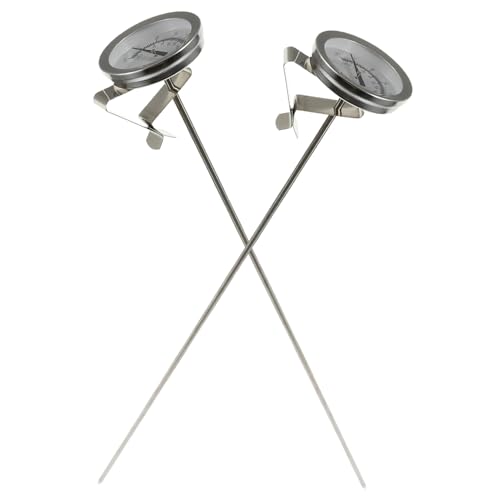 CONGARTENO 2 Stück Frittierthermometer mit Großem Hitzebeständig Praktischer Clip Präzises Bbq Fleischthermometer für Öl und Grill Einfach Ablesbar für Fleisch und Heißluftfritteuse Geeignet von CONGARTENO