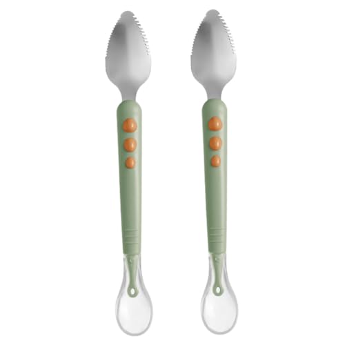 CONGARTENO 2 Stück Fruit Spoon aus Freiem Ergonomisch Geformter Weicher Fütterlöffel zum Schaben von Obst und Gemüsebrei für Junge Mädchen Kleinkinder und Neugeborene Leicht und Langlebig CONGARTENO 2 Stück Fruit Spoon aus Freiem Ergonomisch Geformter Weicher Fütterlöffel zum Schaben von Obst und Gemüsebrei für Junge Mädchen Kleinkinder und Neugeborene Leicht und Langlebig von CONGARTENO