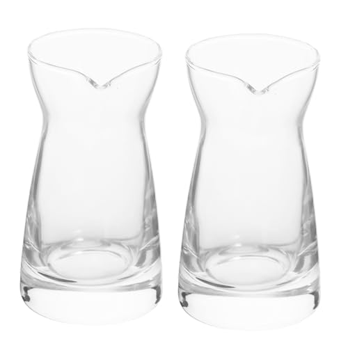 CONGARTENO 2 Stück Glas Milchkännchen Milch und Sahnekännchen Vielseitig Verwendbar als Saucen und Sirupspender Kleine Glasbehälter für Küche und Bar Problemlos zu Reinigen CONGARTENO 2 Stück Glas Milchkännchen Milch und Sahnekännchen Vielseitig Verwendbar als Saucen und Sirupspender Kleine Glasbehälter für Küche und Bar Problemlos zu Reinigen von CONGARTENO