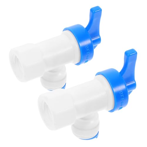 CONGARTENO 2 Stück Kugelhahn Schnellanschluss Vollventil Wassersystem Druckbehälter Ventil für Umkehrosmose und Wasserreiniger Installation Auslaufsicher Vielseitig für Haushalt und Gewerbe von CONGARTENO