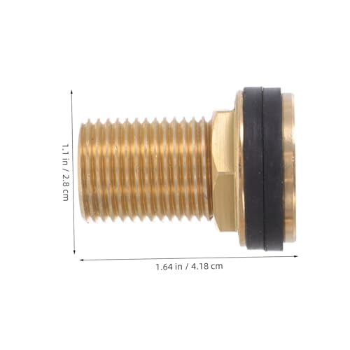 CONGARTENO 2 Stück Messing-adapter Außengewinde zu Innengewinde mit Gummidichtung Vielseitiger Wasserbehälter Regentonnendurchführung Robust für Holzfässer und Wassertanks CONGARTENO 2 Stück Messing-adapter Außengewinde zu Innengewinde mit Gummidichtung Vielseitiger Wasserbehälter Regentonnendurchführung Robust für Holzfässer und Wassertanks von CONGARTENO