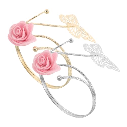 CONGARTENO 2 Stück Metall Gardinenhalter Blumen-Design Verstellbar Dekorative Vorhangklemmen für Wohnzimmer Schlafzimmer Stilvolle Robuste Vorhang-Accessoires von CONGARTENO