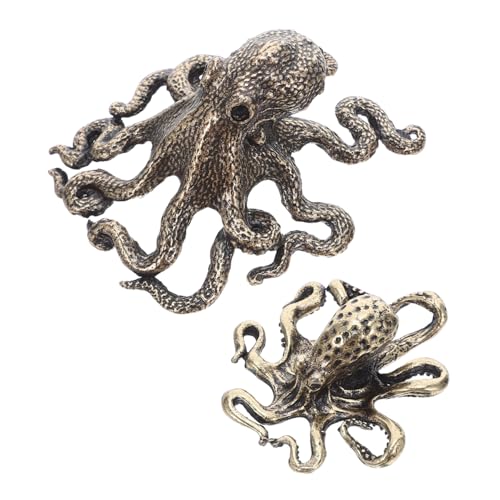 CONGARTENO 2 Stück Mini Kupfer Octopus Figuren Vintage Design Kompakt Vielseitig als Teetisch Deko Wohnzimmer Büro Tischdekorationen CONGARTENO 2 Stück Mini Kupfer Octopus Figuren Vintage Design Kompakt Vielseitig als Teetisch Deko Wohnzimmer Büro Tischdekorationen von CONGARTENO