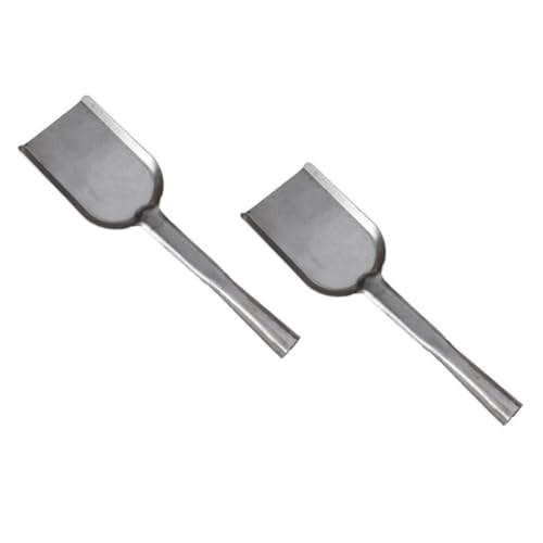 CONGARTENO 2 Stück Multipurpose Lange Griff Schaufel für Küchenherd und Kamin Leichte Ofen und Kohleschaufel mit Praktischem Robustes Material Tragbar und Handlich für Haushalt und Garten von CONGARTENO