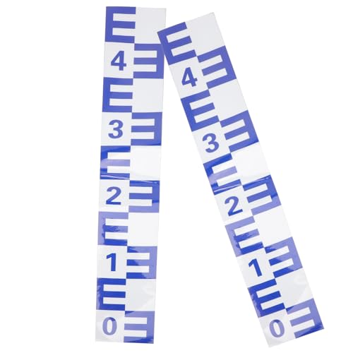 CONGARTENO 2 Stück Reflektierende Wasserstandsanzeiger Selbstklebende Wasserstandsmess Aufkleber Korrosionsbeständig Für Teiche Seen Mit Klarem Maßstab Blau CONGARTENO 2 Stück Reflektierende Wasserstandsanzeiger Selbstklebende Wasserstandsmess Aufkleber Korrosionsbeständig Für Teiche Seen Mit Klarem Maßstab Blau von CONGARTENO