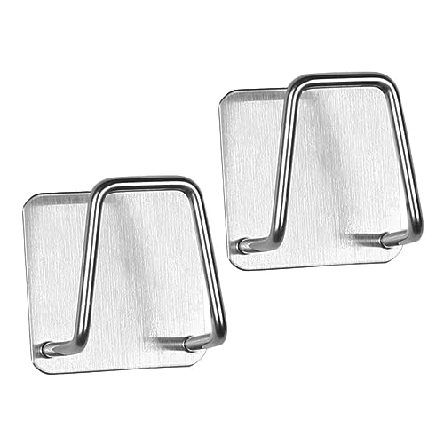 CONGARTENO 2 Stück Schwammhalter Selbstklebend Rostfrei Küchenorganizer mit Ablage für Spülschwämme Kleine Deckel Platzsparend Wasserfest Einfach zu Montieren für Spüle und Bad von CONGARTENO