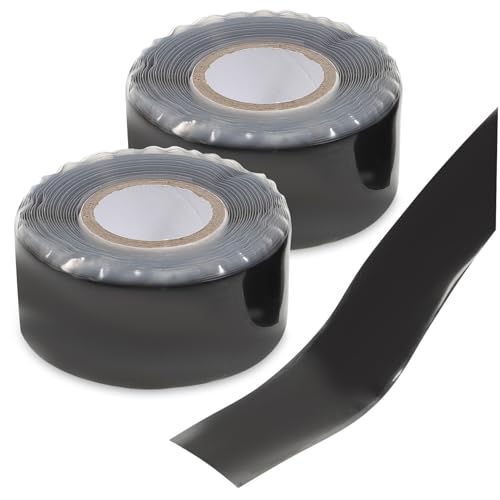 CONGARTENO 2 Stück Selbstverschweißendes Reparaturband für Rohre Starkes Dichtungsband Wasserfest Hitzebeständig Vielseitig Einsetzbar für Stahl PVC Kupfer von CONGARTENO