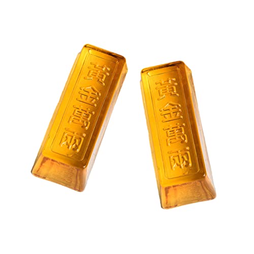CONGARTENO 2 Stück Simulation Gold Brick Teiliges Dekoratives und Requisit für Home Office Tischdekoration Täuschend Echtes und Briefbeschwerer für Wohlstand und Spaß CONGARTENO 2 Stück Simulation Gold Brick Teiliges Dekoratives und Requisit für Home Office Tischdekoration Täuschend Echtes und Briefbeschwerer für Wohlstand und Spaß von CONGARTENO