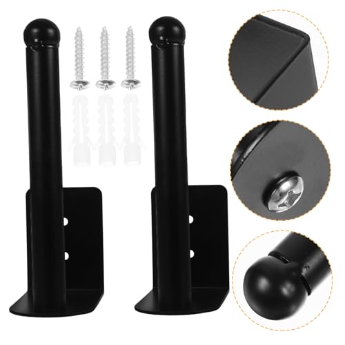 CONGARTENO 2 Stück Teiliges Baseball Cap Wandhalter Schwarzer Huthalter mit Robusten Wandhaken Vielseitige Aufbewahrungslösung für Baseballmützen Schlüssel Handtaschen Platzsparend und von CONGARTENO