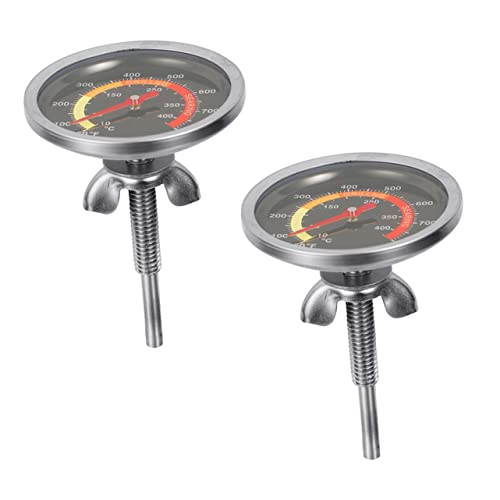 CONGARTENO 2 Stück Teiliges Bratenthermometer aus Bimetallisches Ofenthermometer für Präzise Temperaturkontrolle für Grill und Backofen Hohe Temperaturbeständigkeit Multifunktionales von CONGARTENO