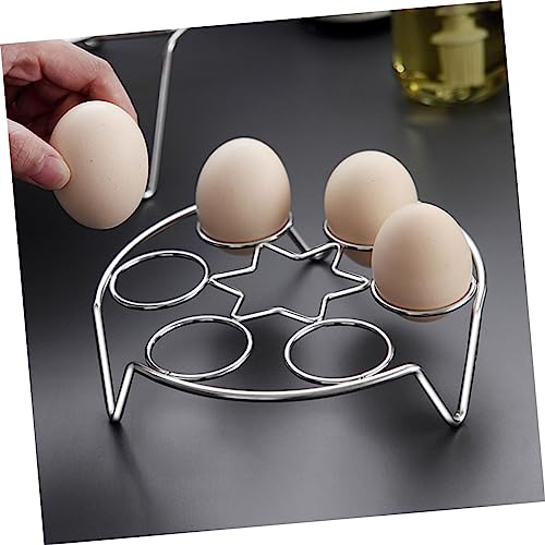 CONGARTENO 2 Stück Teiliges Edelstahl Dampfgarer Eierhalter Multifunktionale Dampfgareinsätze mit Mehrloch design Langlebig und Rostfrei Praktische Küchensteamer Racks für Schonendes von CONGARTENO