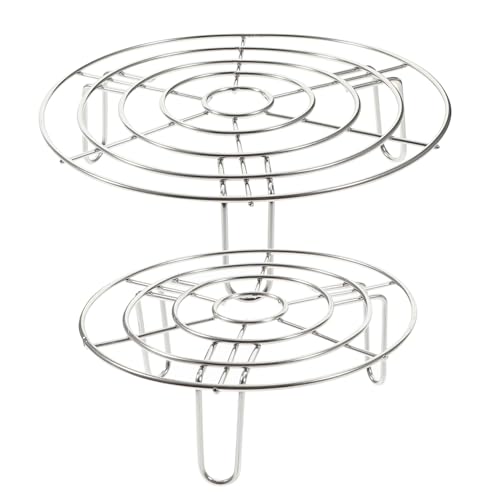 CONGARTENO 2 Stück Teiliges Edelstahl Dampfgarer Multifunktionales Steamer Rack zum Dämpfen von Eiern Gemüse Mehlteig und Mehr Stapelbar Leicht zu Reinigen Vielseitig für Küche und Kochtopf CONGARTENO 2 Stück Teiliges Edelstahl Dampfgarer Multifunktionales Steamer Rack zum Dämpfen von Eiern Gemüse Mehlteig und Mehr Stapelbar Leicht zu Reinigen Vielseitig für Küche und Kochtopf von CONGARTENO