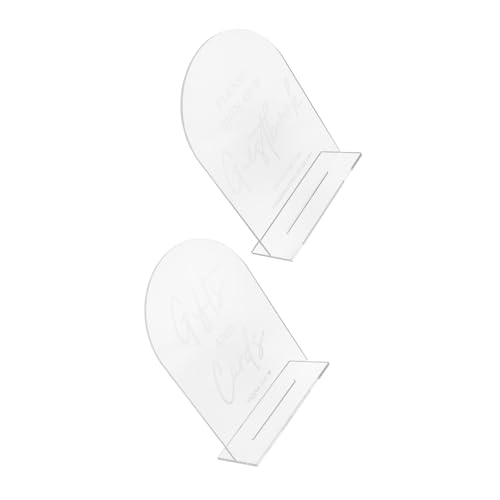 CONGARTENO 2 Stück Teiliges Hochzeitstisch-schild mit Stabilem Sockel Transparentes Arch Design Stilvolle Tischkarten für Gäste Vielseitig Einsetzbar bei Hochzeiten Jubiläen und CONGARTENO 2 Stück Teiliges Hochzeitstisch-schild mit Stabilem Sockel Transparentes Arch Design Stilvolle Tischkarten für Gäste Vielseitig Einsetzbar bei Hochzeiten Jubiläen und von CONGARTENO