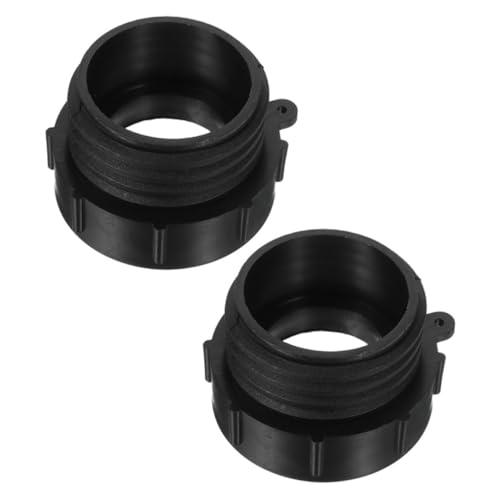 CONGARTENO 2 Stück Teiliges Ibc Tank Adapter Feingewinde zu Grobgewinde Schlauchanschluss für Wassertank Ventil Kompatibel Robuster Kunststoff Langlebig Standardisierte von CONGARTENO