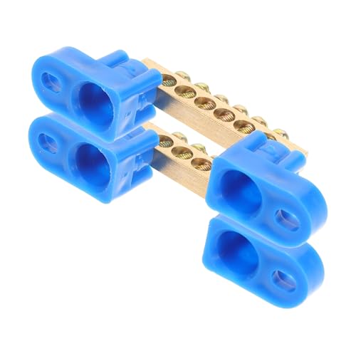 CONGARTENO 2 Stück Teiliges Kupfer Sammelschiene Positionen Bus Bar für Schaltschrank Installation Vielseitig Langlebig Elektrische Anschlussschiene von CONGARTENO