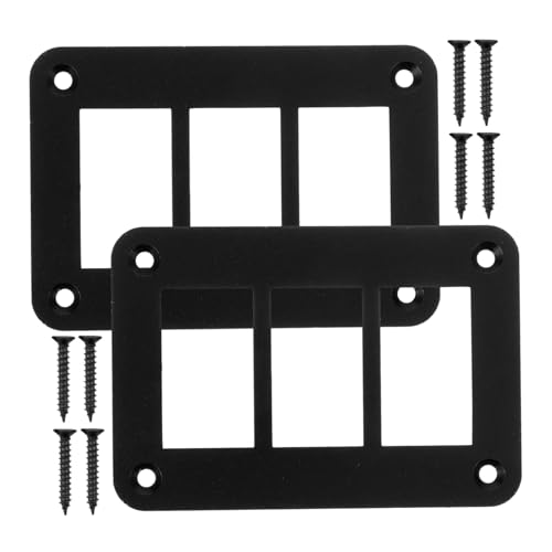 CONGARTENO 2 Stück Teiliges Rocker Schalter Halterungsset mit Schrauben Gang Schalttafel für Auto Wohnmobil Boot und Einfache Installation Modernes Schwarzes Aluminiumgehäuse CONGARTENO 2 Stück Teiliges Rocker Schalter Halterungsset mit Schrauben Gang Schalttafel für Auto Wohnmobil Boot und Einfache Installation Modernes Schwarzes Aluminiumgehäuse von CONGARTENO