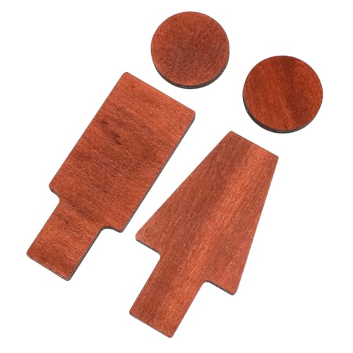 CONGARTENO 2 Stück Teiliges Rustikales Holz toilettenschild für Damen und Herren Langlebiges Wc badezimmerschild Einfach zu Montierendes Vielseitiges Wanddekor für Öffentliche und von CONGARTENO